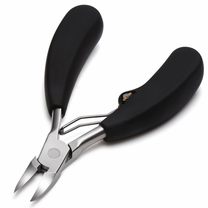 BEZOX Precision Toenail Clippers Trimmer for Thick or Ingrown Toenails - Fingernail Clipper with Metal Box