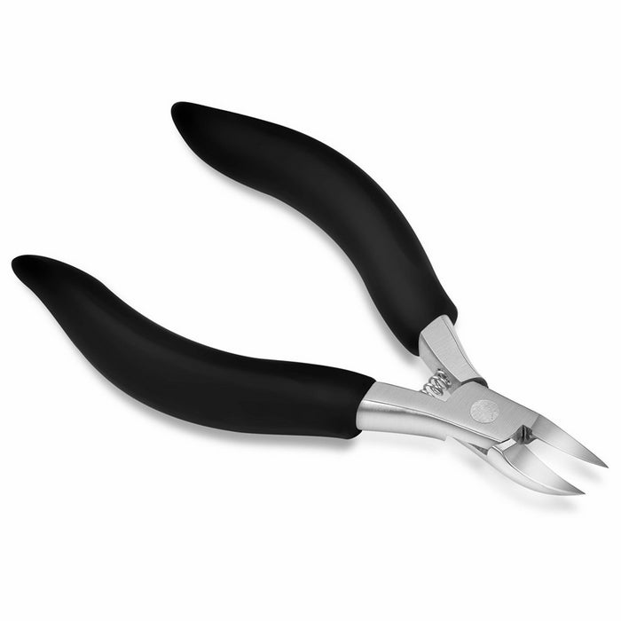 BEZOX Toenail Clippers Trimmer For Thick Fungus Ingrown Nails - Soft Grip Long Handle Toenail Nippers - with Metal Box