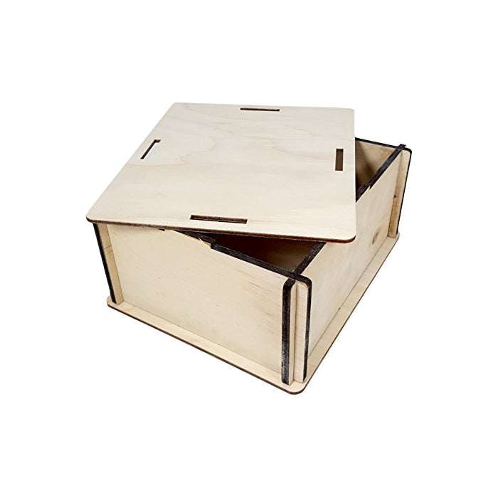 Amp-size DIY Wooden Box Enclosure Kit - 6" x 7" x 3.25" - Easy to Assemble!