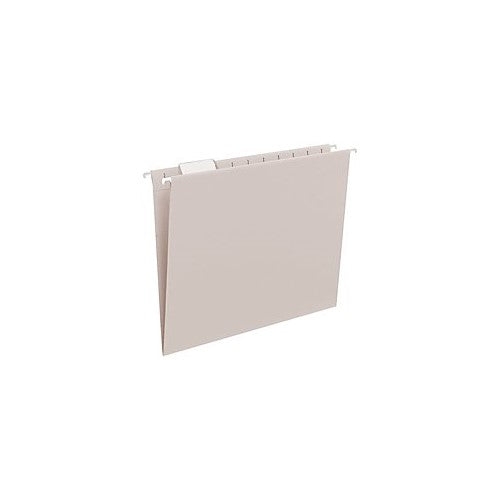 Smead Hanging File Folder, 1/5-Cut Adjustable Tab, Letter Size, Gray, 25 per Box (64063)
