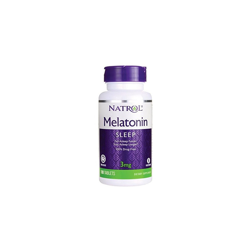 Natrol Melatonin 3 mg Sleep Time Release Dietary Supplement Tablets 100 ea