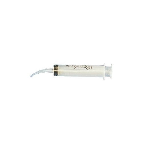 12 cc Disposable Syringe with Tapered Curved Tip