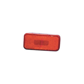 Fasteners Unlimited 003-58 12 V Red Rectangular Clearance Light with Rounded Corners
