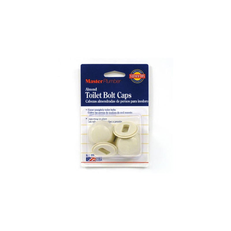 Master Plumber 573405 MP Toilet Bolt Cap, Almond