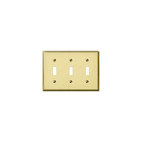 Polished Brass Stamped Switch Wall Plate