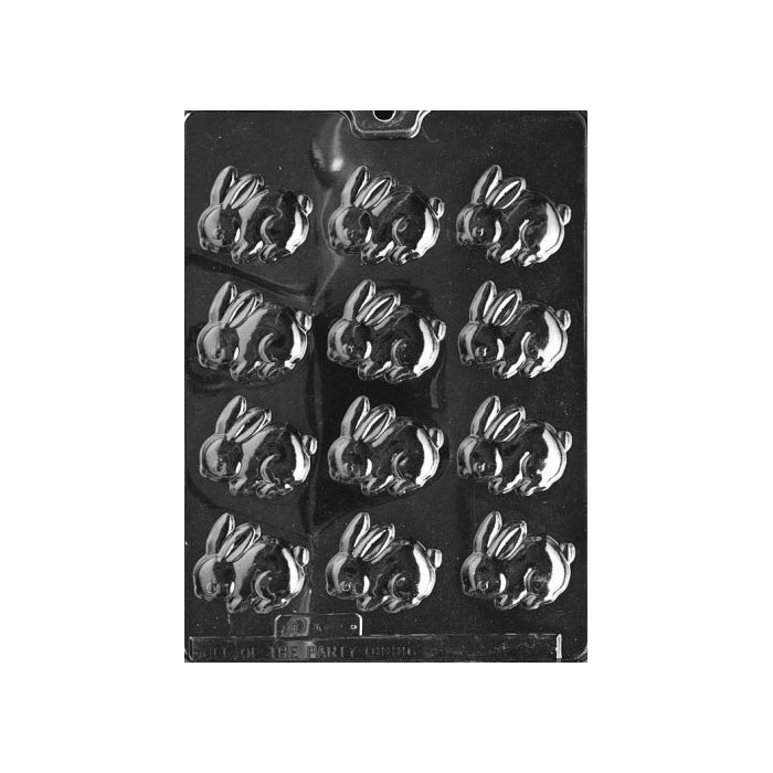 Cybrtrayd E122 Cottontails Easter Chocolate/Candy Mold, Bite Size