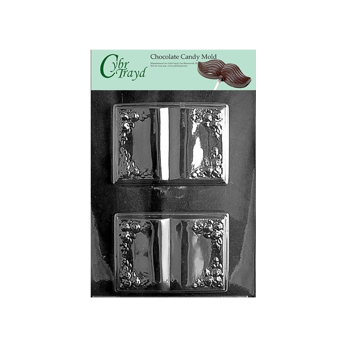 Cybrtrayd R002 Book Chocolate Candy Mold with Exclusive Cybrtrayd Copyrighted Chocolate Molding Instructions plus Optional Candy Packaging Bundles