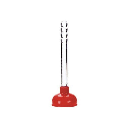 Designer Sink Plunger 4" Cup 10" Handle, Red