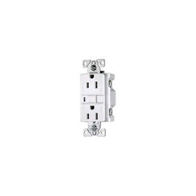 Eaton VGF20V 20-Amp 2-Pole 3-Wire 125-Volt Duplex Ground Fault Circuit Interrupter, Ivory