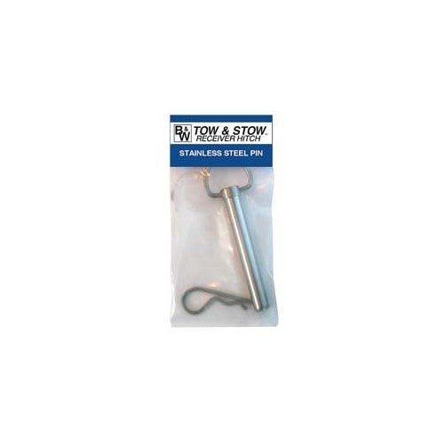 B&W TS35010 Tow and Stow Stainless Steel Receiver Hitch Pin with Keeper Clip
