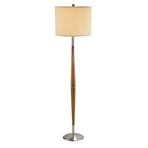 Adesso Hudson Floor Lamp, Dark Maple