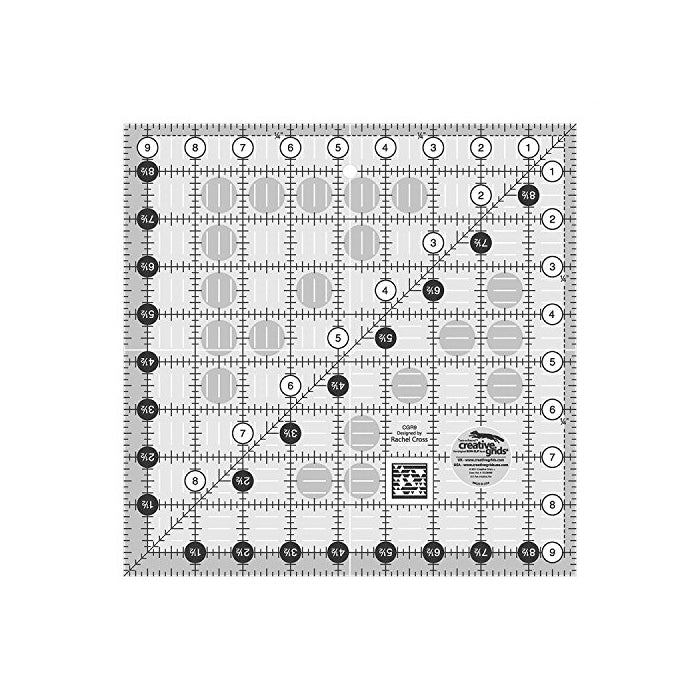 Creative Grids 9.5" Square Quilting Ruler Template [CGR9]