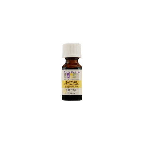 Aura Cacia Precious German Chamomile Jojoba Oil, 0.5 Fluid Ounce