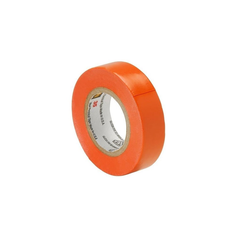 Scotch Vinyl Color Coding Electrical Tape 35, 1/2 in x 20 ft, Orange