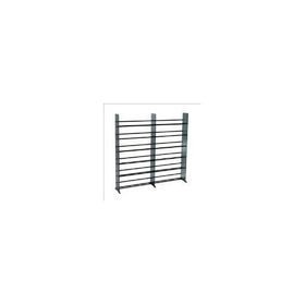 TransDeco Glass Multimedia CD/DVD Rack for 792 CD 552 DVD, Black