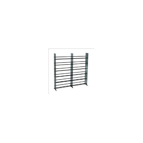 TransDeco Glass Multimedia CD/DVD Rack for 792 CD 552 DVD, Black