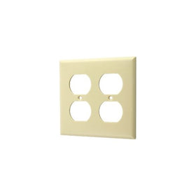 2g Receptacle Plate - Almond