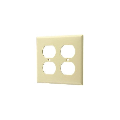 2g Receptacle Plate - Almond