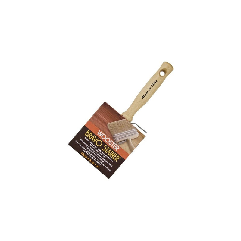 Wooster Brush F5116-4 Bravo Stainer Stain Brush, 4-Inch