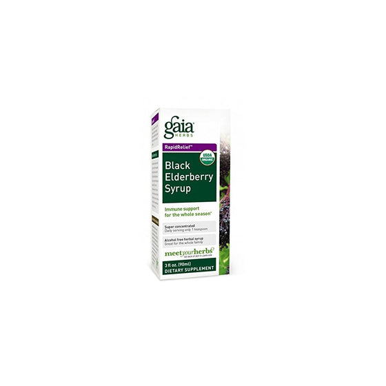 Gaia Herbs Black Elderberry Syrup, 5.4-Ounce Bottle