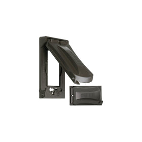 Hubbell-Bell MX1050Z Heavy Duty Weatherproof 1-Gang Universal Flip Cover, Vertical/Horizontal, 12-in-1, Bronze