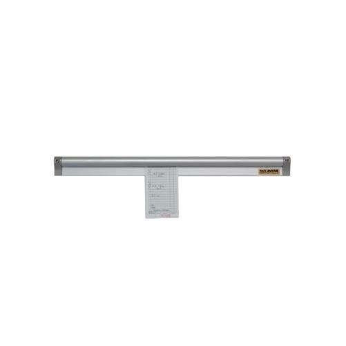 San Jamar CK6530A Anodized Aluminum Slide Check Rack, 30" Length x 3/4" Width x 2" Height