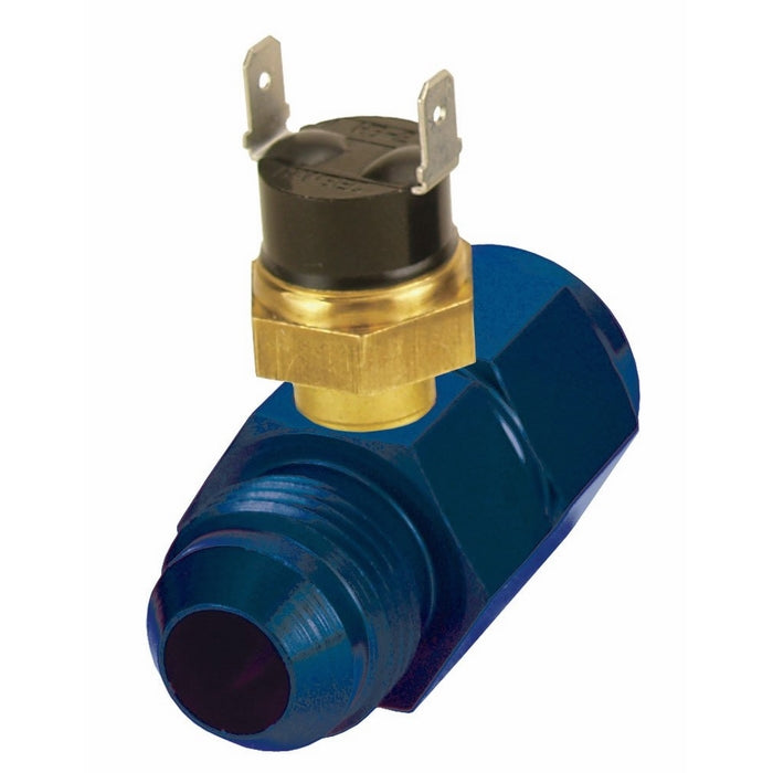Derale 35021 -8AN x -8AN Premium 180 Degree In-Line Fluid Thermostat