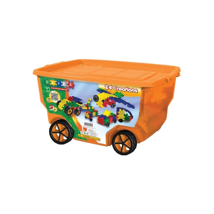 Clics 400 piece Wheeled Bin