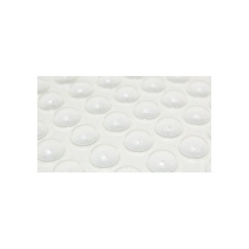 Self-Adhesive Rubber Feet - Clear Hemispherical (5mm x 11.1mm/.2" x .44") 50