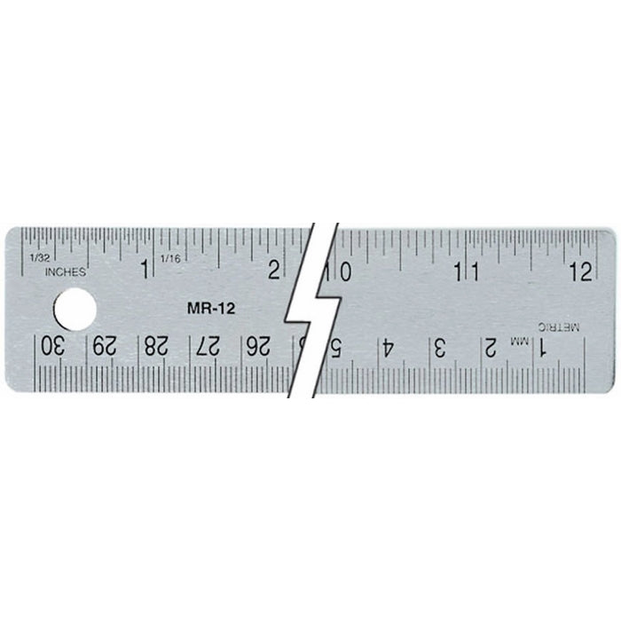 C-Thru Flexible Steel 12" Cork Back Ruler
