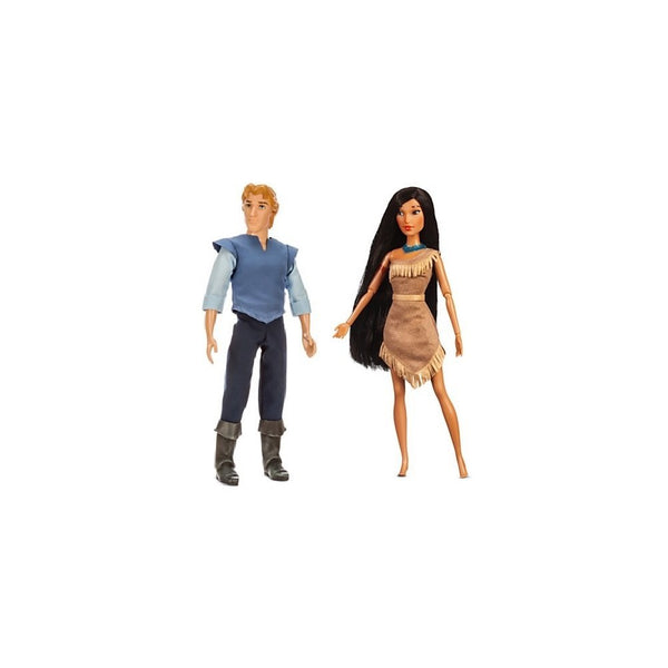 Disney Pocahontas Doll Set - Pocahontas and Captain John Smith 12"