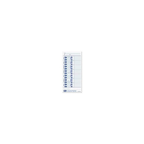 LTHE100 - Lathem Time Card for Lathem Models 900E/1000E/1500E/5000E
