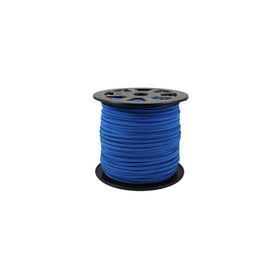 BeadsTreasure Cornflower Blue Suede Cord Lace Leather Cord For Jewelry Making 3x1.5 mm-20 Feet.