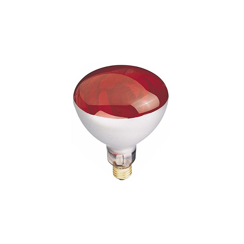 Globe Electric 03917 250-watt R40 Incandescent Heat Lamp Light Bulb, E26 Base, Red