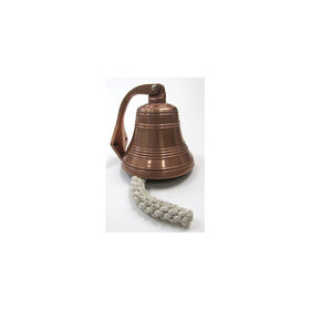 Solid Aluminum Bell with Wall Mount, 6" - Copper Look Finish