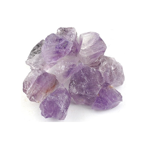 Crystal Allies Materials: 3lb Wholesale Rough Purple Amethyst Stones from Brazil - Large 1" Raw Natural Crystals for Cabbing, Cutting, Lapidary, Tumbling, and Polishing & Reiki Crystal Healing Wholesale Lot