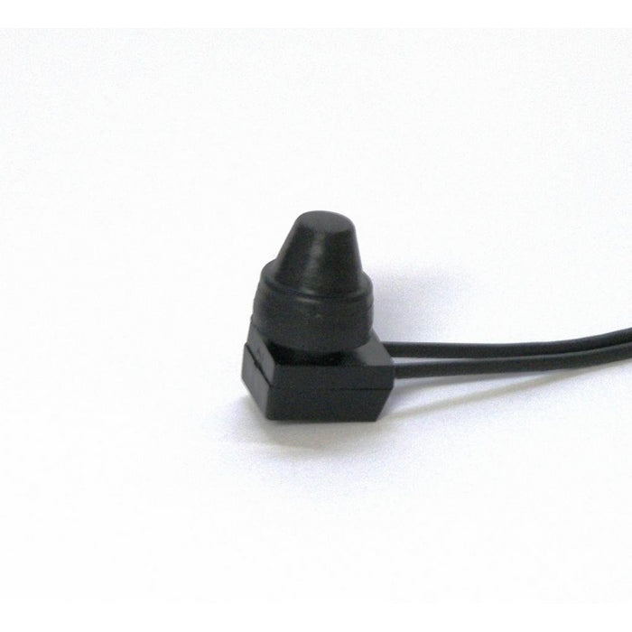 Chrome Glow 12V Waterproof Push-Button On-Off Switch with 12" Leads