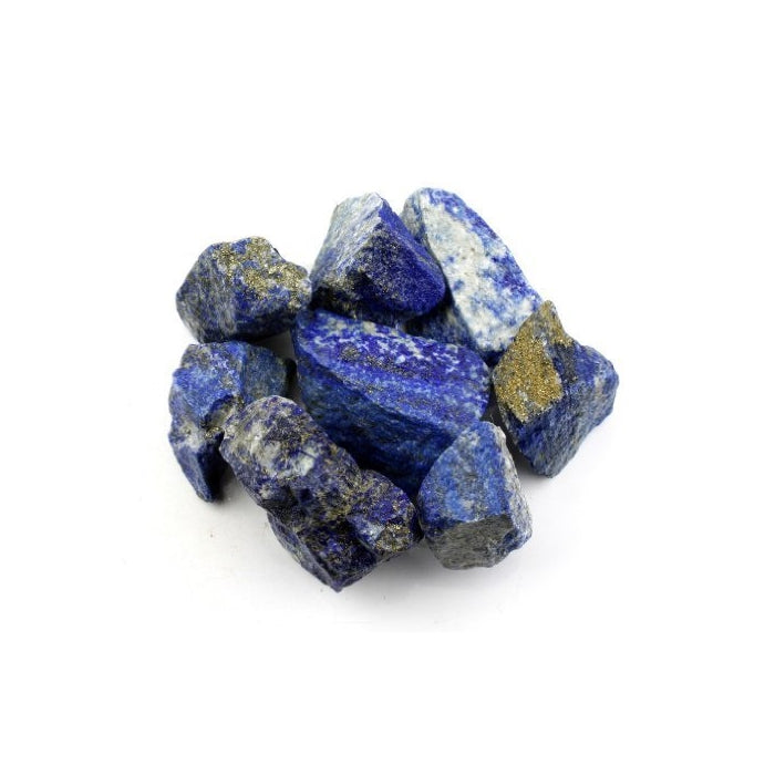 Crystal Allies Materials: Rough Lapis Lazuli Stone Specimens with Calcite & Pyrite from Afghanistan - Extra Large 1" to 3" Raw Natural Stones for Cabbing, Cutting, Lapidary, Tumbling & Polishing and Reiki Crystal Healing Wholesale Lot