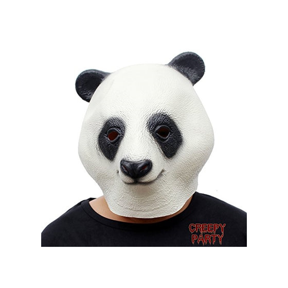 CreepyParty Novelty Halloween Costume Party Latex Animal Head Mask Giant Panda