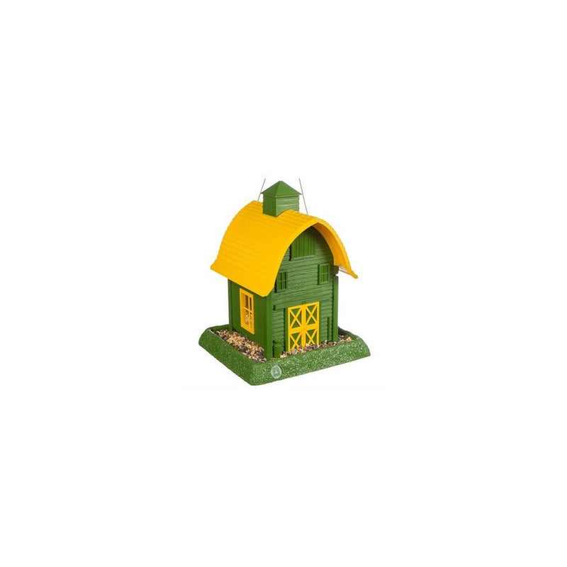 Barn Hopper Bird Feeder Color: Green