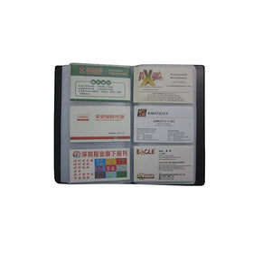 Clairty Business Card Holder PU Leather Journal Name Card Book Holder (300 cell)