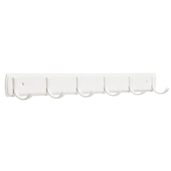 Franklin Brass FBSSMR6-W-R, 20" Hook Rail / Rack, in White