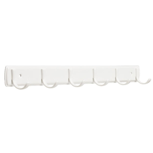 Franklin Brass FBSSMR6-W-R, 20" Hook Rail / Rack, in White