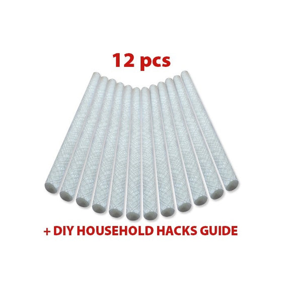 COZYOURS WICK FOR TIKI TORCH, 9.85", 12 PCS; Tiki Torch Wicks For Wine Bottles; Oil Lamps Wicks