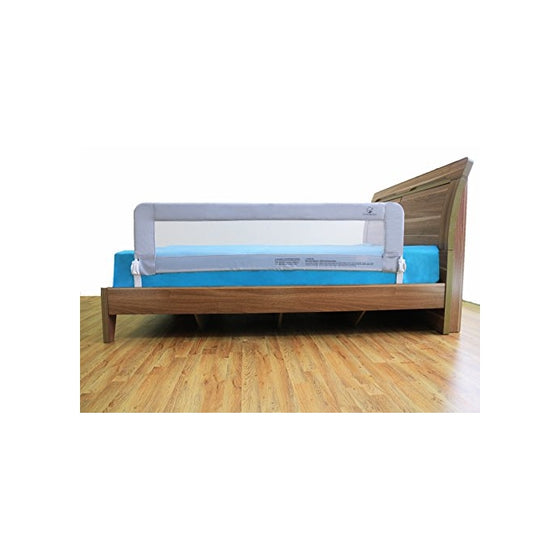 Toddler Bed Rail Guard for Kids Twin, Double, Full Size Queen & King (Grey-XL)