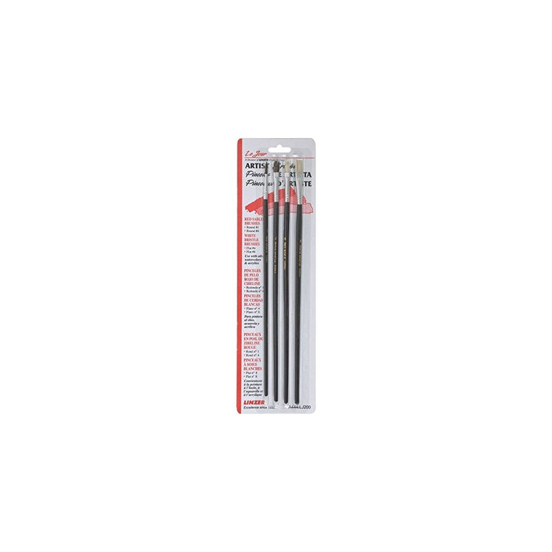Linzer Products A444 4-Piece Artist Paint Brush Set