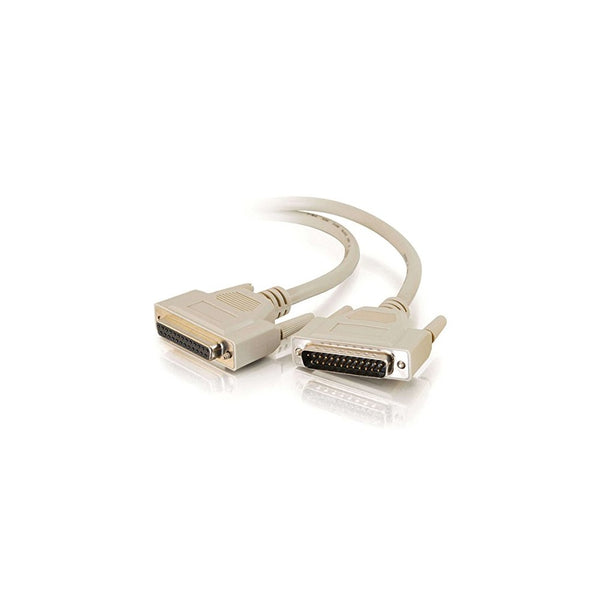 C2G 06100 IEEE-1284 DB25 M/F Parallel Printer Extension Cable, Beige (10 Feet, 3.04 Meters)