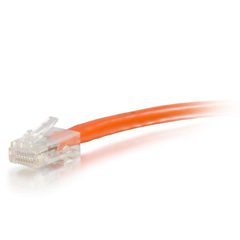 C2G/Cables to Go 00947 Cat5e Non-Booted Unshielded (UTP) Network Patch Cable, Orange (6-Inch)