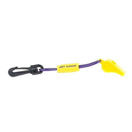 Kwik Tek JET LOGIC W-1 Safety Whistle with Floating Lanyard, Purple/Yellow