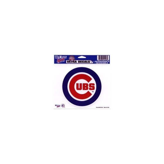 WinCraft MLB Chicago Cubs Ultra Color Decal, 5"x6", Team Color